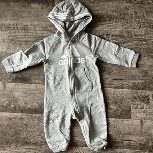 Adidas baby hooded jumpsuit